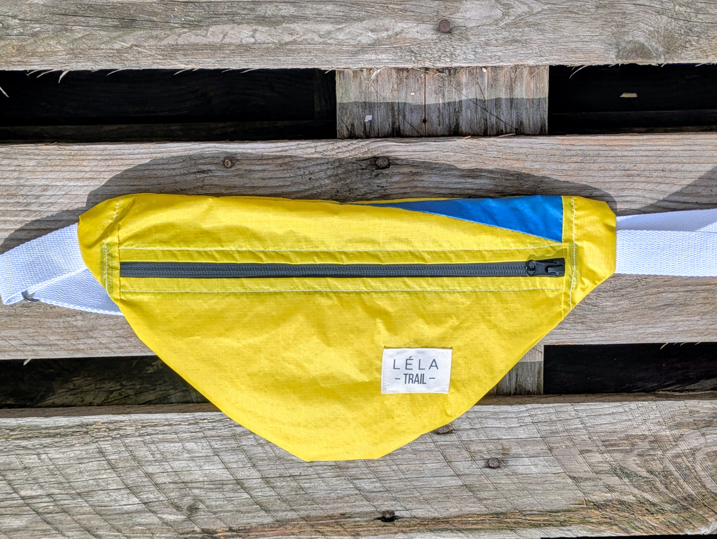 Sac banane upcyclé jaune